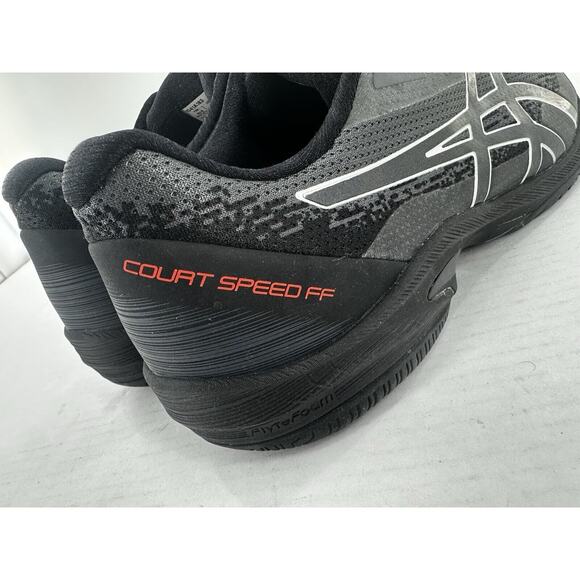Asics COURT SPEED FF L.E. Sneakers Shoes Mens Sz 13 Black/sunrise 1041A183 main image 12